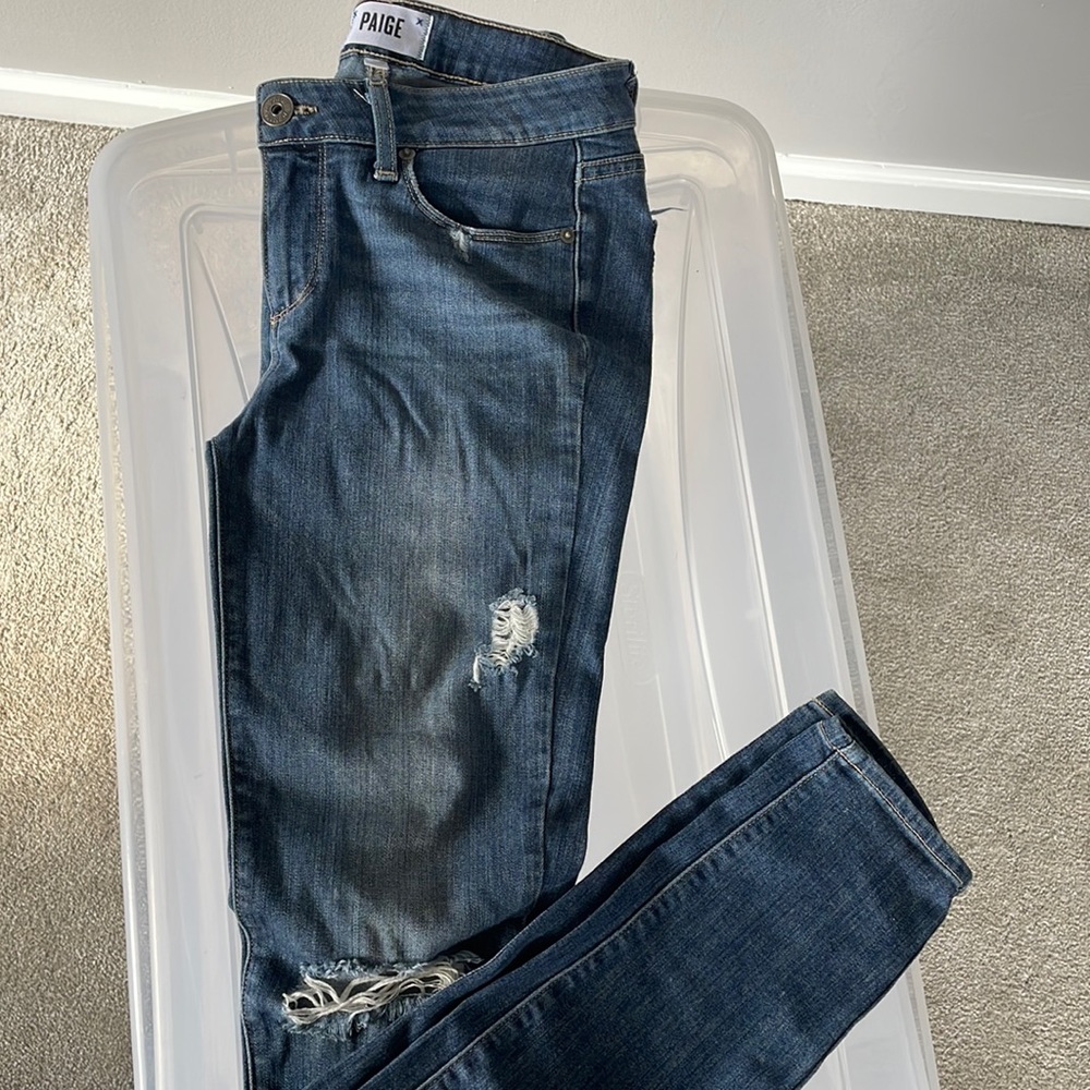 Paige Ultra Skinny ripped jeans - size 27
